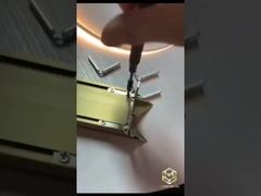 OEM Aluminium Square Edge Trim Extrusion Door Frame Profiles for Cabinet