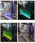 U Channel Frameless Aluminum Glass Fence Glass Deck Railing Gate