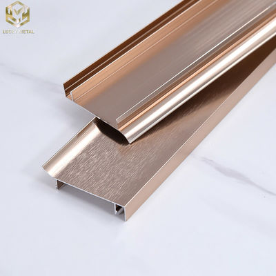 Powder Coated Aluminium Baseboard Trim 3mm Thickness For High Traffic Areas