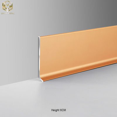 Home Deep Processing Aluminum Skirting Board Baseboard Moulding