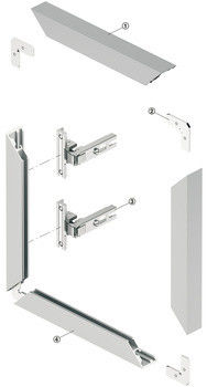 T3-T8 6005 Aluminium Door Frame Profile Customized Color