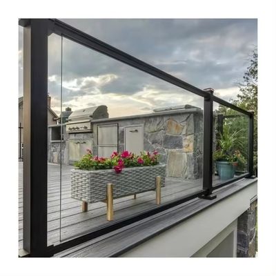 Balustrade Railing System Aluminum Glass Fence U Channel