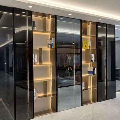 Decorations Custom Aluminium Wardrobe Cabinet Door Frame Profiles