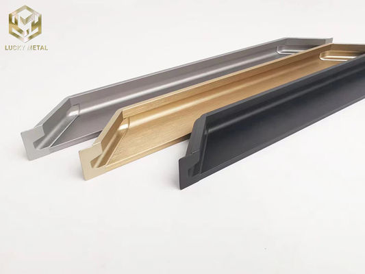 Furniture Hidden Kitchen Cabinet Handle G Shape Aluminum Profile Handle