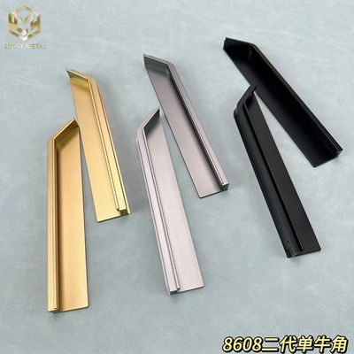 Contemporary Brushed Aluminium Handles For Cabinets And Drawers
